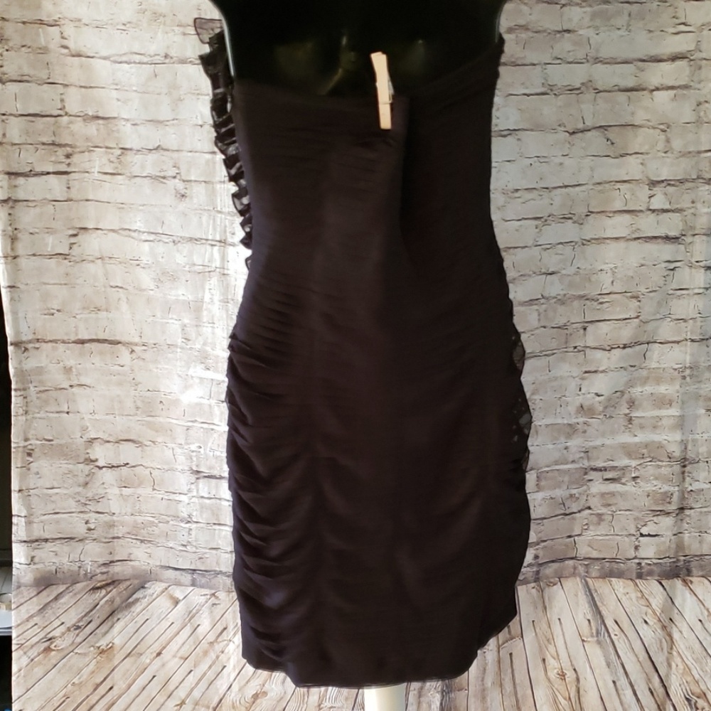 Calvin Klein ruffled side strapless dress - Picture 6 of 7